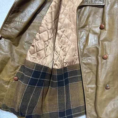 VTG 70s Leathers Ltd by Campus Brown Leather Barnstormer Jacket Belted Men’s L image 7