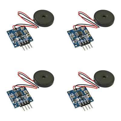 4 Stück Vibrationsschalter Piezoelektrischer Summer für Prototyping und