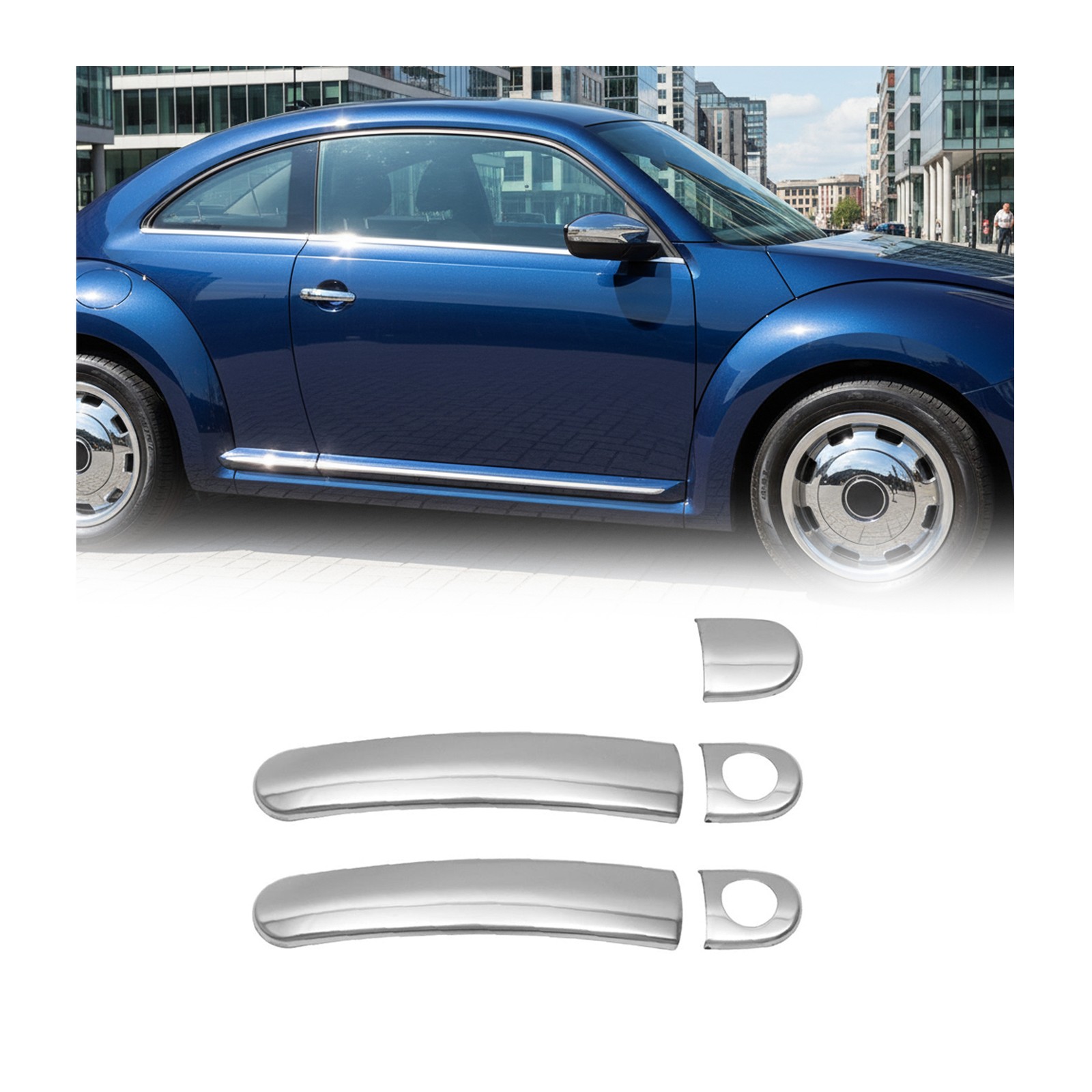 Poignée Skoda Citigo 2 portes acier inoxydable protection anti-corrosion