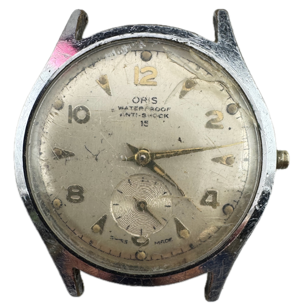 Vintage Oris 461 KIF Swiss Men's Mechanical Wristwatch with Small Seconds