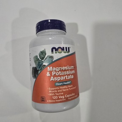 Now Foods Magnesium  and potassium aspartate 120 veg capsules