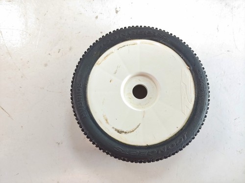 4x Jconcepts Hybrids 1/8 Buggy Tires #3048 on Proline 17mm Hex Wheels Used Good - Picture 2 of 7