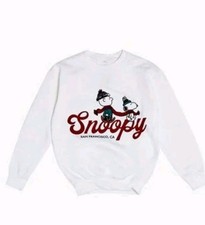 Forever 21 Kids White Snoopy San Francisco Pullover Girls  Boys Size 7/8