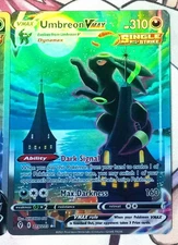 Umbreon VMAX Pokemon 215/203 Foiled Doujin Card Eng Art - NM ** READ **