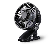 Portable Clip-On Fan USB Rechargeable 360  Rotate Mini Cooling Fan for Desk NEW