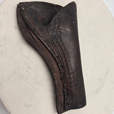 ANTIQUE HANDMADE SLIM JIM HOLSTER WITH BORDER TOOLING FITS A COLT REVOLVER