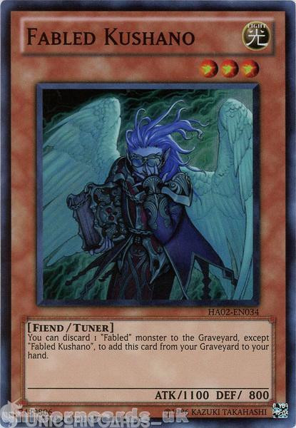 HA02-EN034 Fabled Kushano Super Rare UNL Edition Mint YuGiOh Card