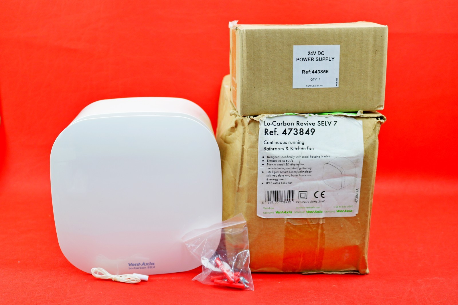 Vent Axia Lo-carbon Revive SELV 7 Continuous Running Low Voltage Fan 473849
