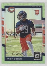 2017 Donruss Optic Rookies Lime Green Prizm Tarik Cohen #134 0q3
