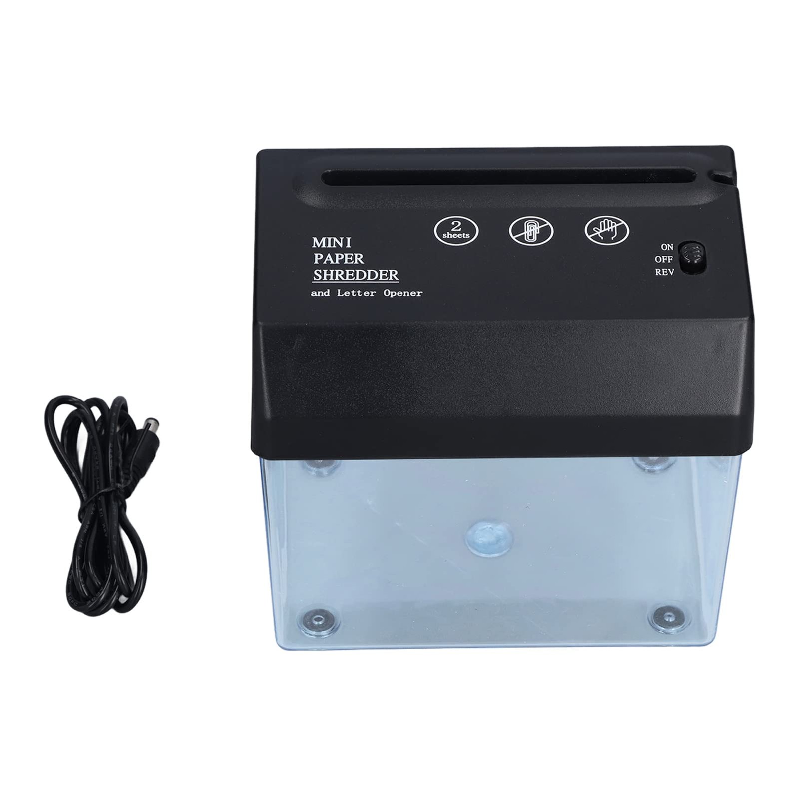 Topyond Mini Paper Shredder for Home Use, USB A6 Metal Knife Wear Resistant P...