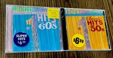 2 NEW SEALED 1 CLASSIC HITS OF THE 50s 60s ORIGINAL ARTISTS CD LOT FREE SHIP