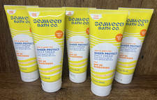 NEW Lot of 5 Seaweed Bath Co SPF 30 Sunscreen Aloe  Green Tea Cream 3.4oz