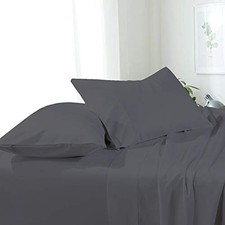 Premium California King Waterbed Sheets, 4 Piece Egyptian Cotton Attached She...