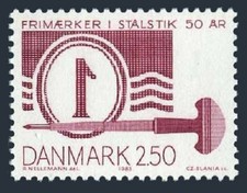 Denmark 737,MNH.Michel 771. Steel Plate printed stamps,50th Ann.1983.