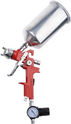 #ad 1.4mm HVLP Air Spray Gun Gravity Feed Air Regulator for Auto Paint1000cc Aluminu $35.99