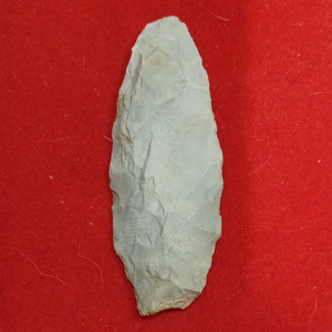 Stone Spear Head / Spearhead Point Projectile, Gray, Ambidextrous, Push Tang
