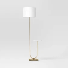 Floor Lamp with Marble Table - Threshold