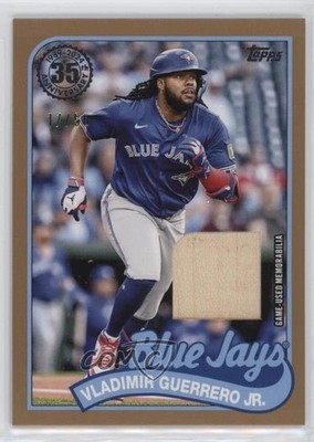 2024 Update 1989 Topps Baseball Relics Gold 17/50 Vladimir Guerrero Jr 04cw
