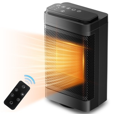 #ad 1500W Portable Space Heater 8hr Timer with Remote PTC Ceramic Electric Heater $22.99