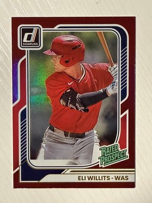 Eli Willits 2026 Panini Donruss Red #156 053/250 Washington Nationals