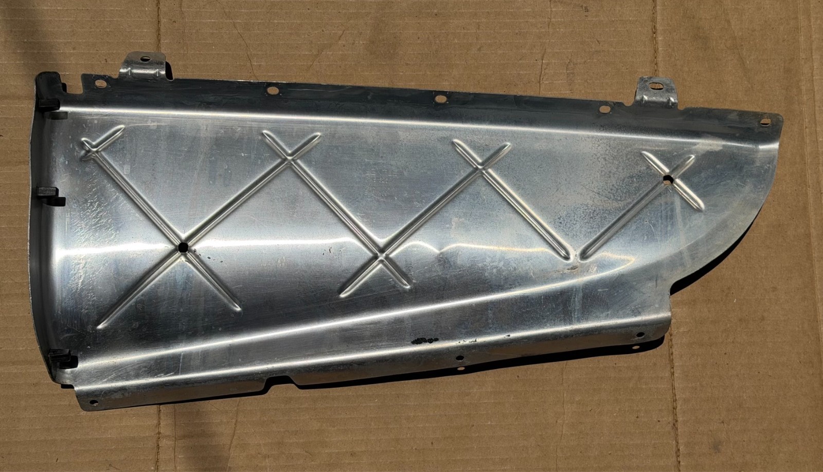06-12 BENTLEY CONTINENTAL FLYING SPUR LEFT REAR BUMPER HEAT SHIELD 3W582571 OEM
