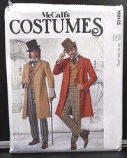 McCall's M8185 Men's Steampunk Victorian Coat Vest Pants Pattern XL-XXXL