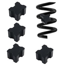 4PCS Car Coil Spring Spacers,Heavy Duty Rubber Lift Blocks for Enhancing 1" to