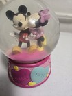 DISNEY Mickey & Minnie Mouse  Music Box Snow Globe Valentines Good Condition  — photo 1
