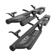 Three Raised Steps Running Boards Compatible For 2002-2008 Dodge Ram 1500 Qua...