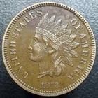 1873 Closed 3 Indian Head Cent Penny IHC Choice Original XF Full LIBERTY