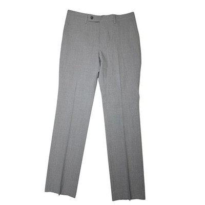 DKNY Dress Pants Mens 29W Light Gray Flat Front Business Casual Trousers NWT