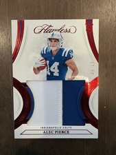 2022 Panini Flawless Football Alec Pierce Colts Rookie Patch /15 Serial #06