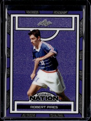 2025 Leaf Football Nation - Fútbol Nation Base Purple #FB-46 Robert Pires 1/1