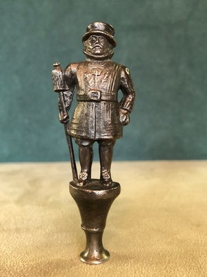 English Beefeater Pipe Tamper, Solid Fine Pewter