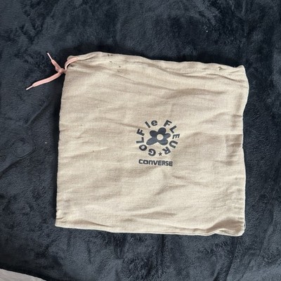 CONVERSE GOLF LE FLEUR TYLER THE CREATOR BURLAP SHOE BAG SACK KHAKI BLACK PINK