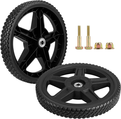 #ad 2 Pack 12quot; Pressure Washer Wheels Fit Most Standard Push Lawn Mower Pressure Was $40.99
