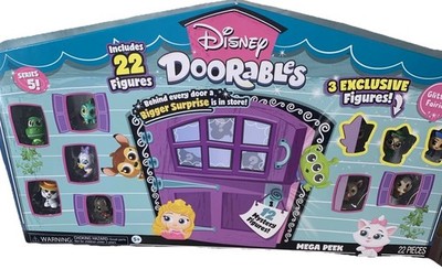 Disney Doorables Series 5 Mega Peek, 22 Figures (12 Mystery Figures), New