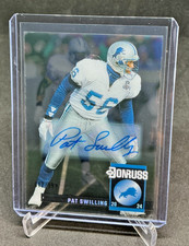 2024 Clearly Donruss Football PAT SWILLING Acetate AUTO 17/199 Lions