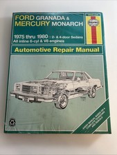 Haynes Ford Granada Mercury Monarch 1975-1980 Auto Repair Manual 36040 zbc