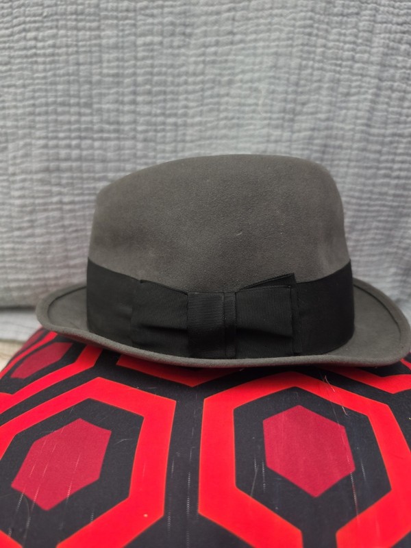 Royal Stetson Whippet Fedora 1950s Granite Gray Felt Hat Size 7 1/8 Vintage RARE