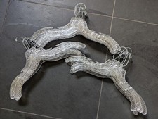  Lot of 22 x Clear Plastic Coat Hangers Swivel Top