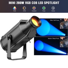 200W RGB COB LED Stage Light Spot Beam DMX Party Disco DJ Lighting Pinspot Club