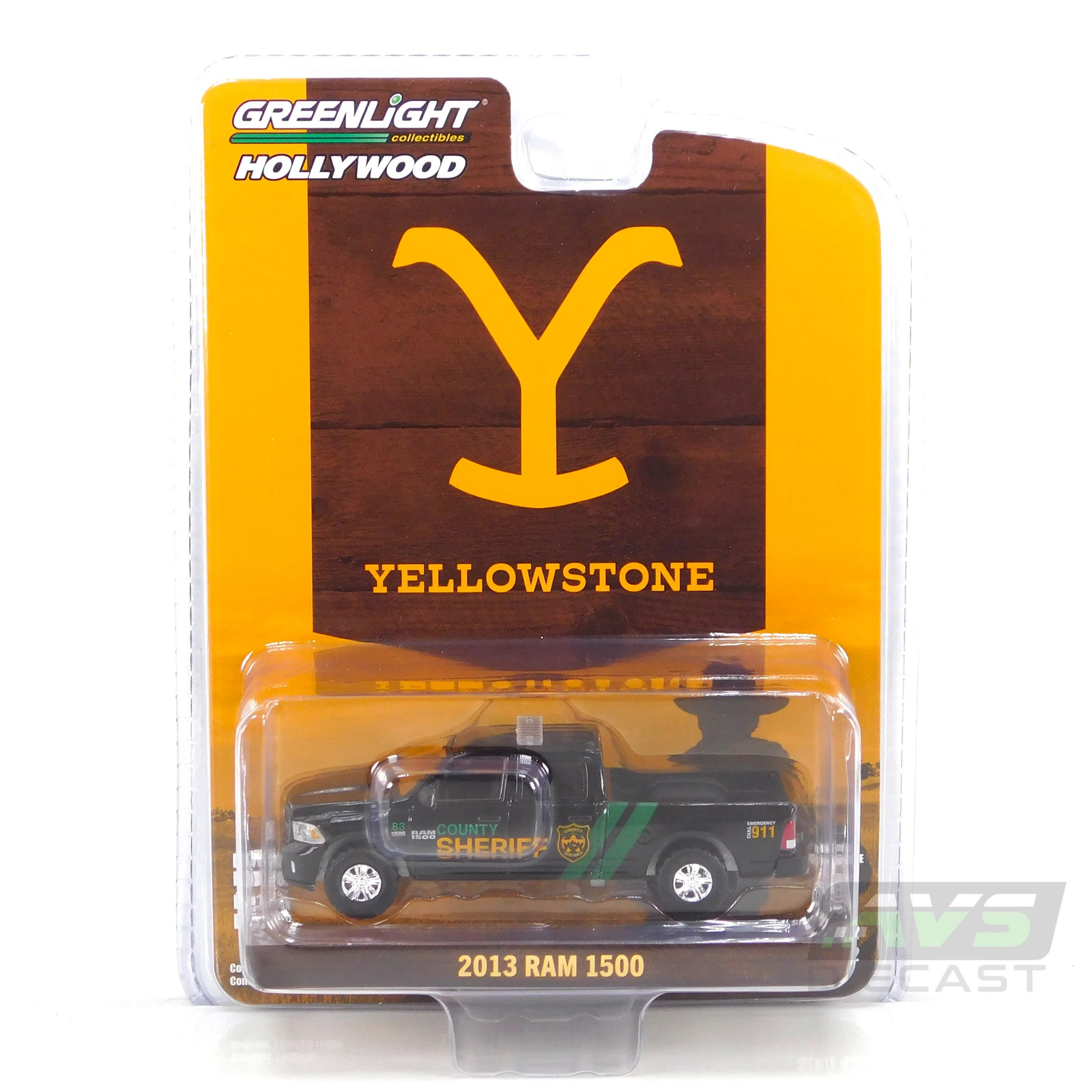 Greenlight Dodge Ram 1500 Pick-up Sheriff 2013 Yellowstone 1:64 62030A