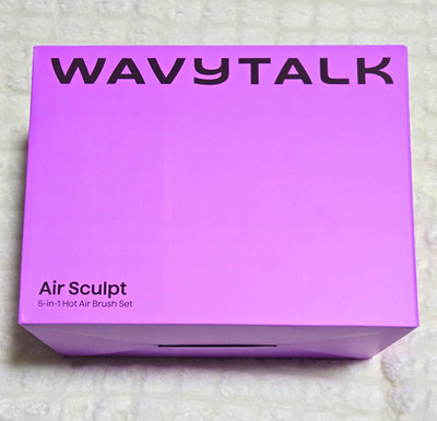WAVYTALK Air Sculpt 5-in-1 Hot Air Brush Set w/ Round, Paddle, Oval Brushes