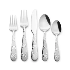 Lily Frost 20PC Silverware Set 4 Stainless Steel Flatware Modern Dishwasher Safe