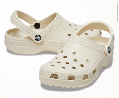 Crocs Bone Beige  J2 New With Tags Fast Shipping New.