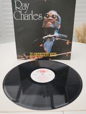 Ray Charles 20 Greatest Hits Platinum Records 24002 1984 German Press  EX EX 