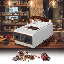 Chocolate Tempering Machine 1.5Lx2 Tanks Temp Control 86~185℉ 8 Lbs Capacity 