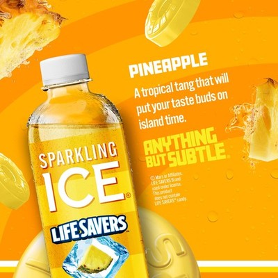 Sparkling Ice LIFESAVERS Pineapple, Zero Sugar Flavored Sparkling