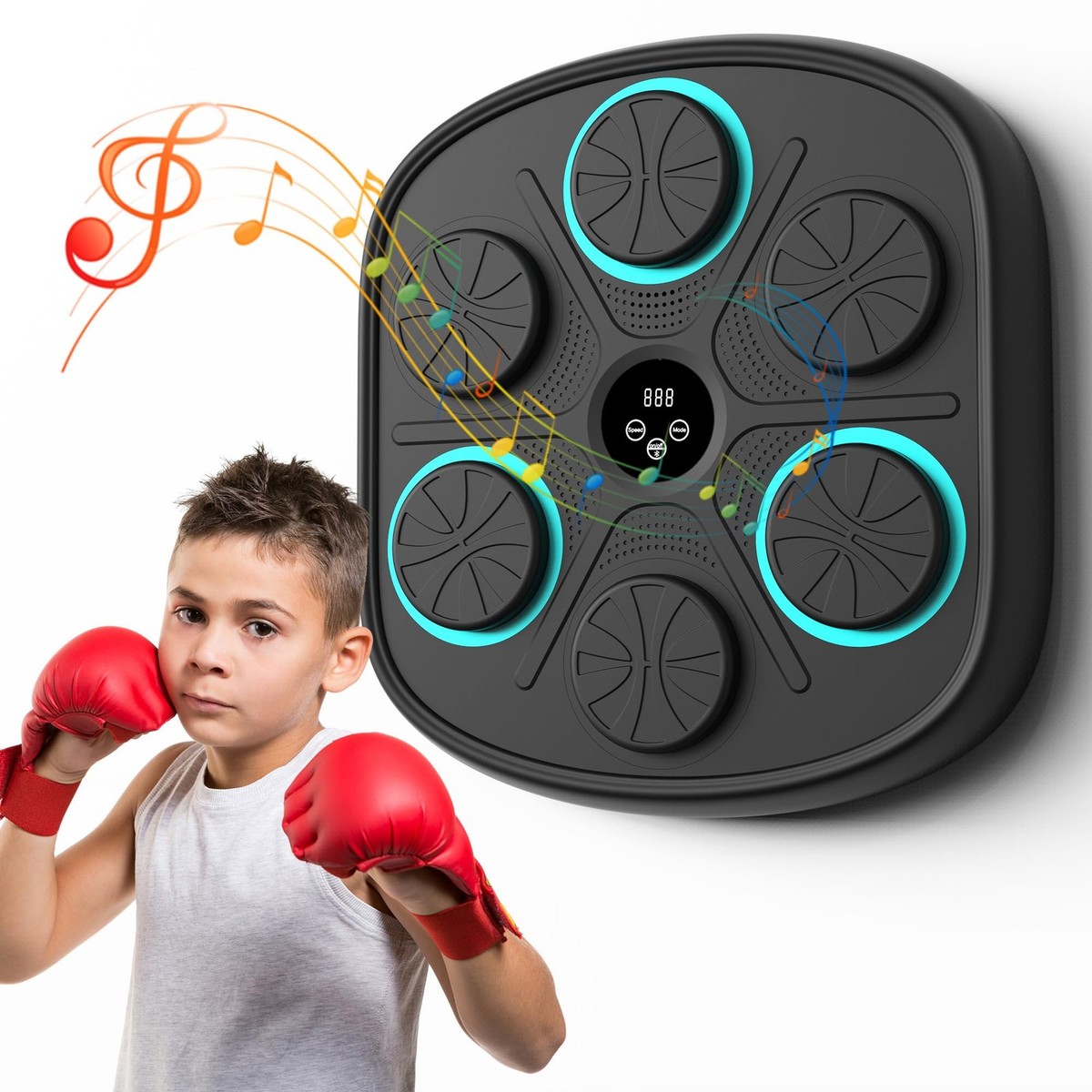 2025 New Music Boxing Machine With Boxing Gloves, Boxing Machine Wall Mounted Smart Bluetooth - View #3